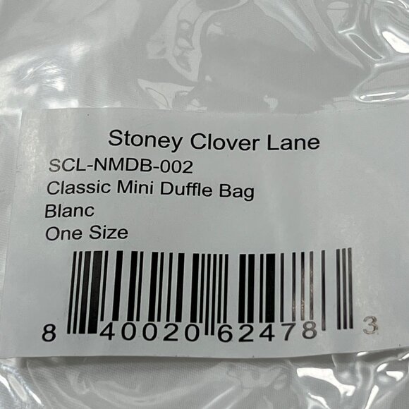 Stoney Clover Lane Classic Mini Duffle Bag Blanc‎ - Picture 13 of 14